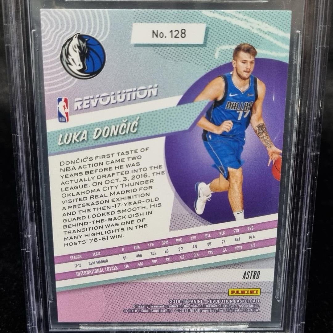 2018-19 Luka Doncic Rookie RC BGS 9.5 Gem Mint Panini Revolution Astro #1283