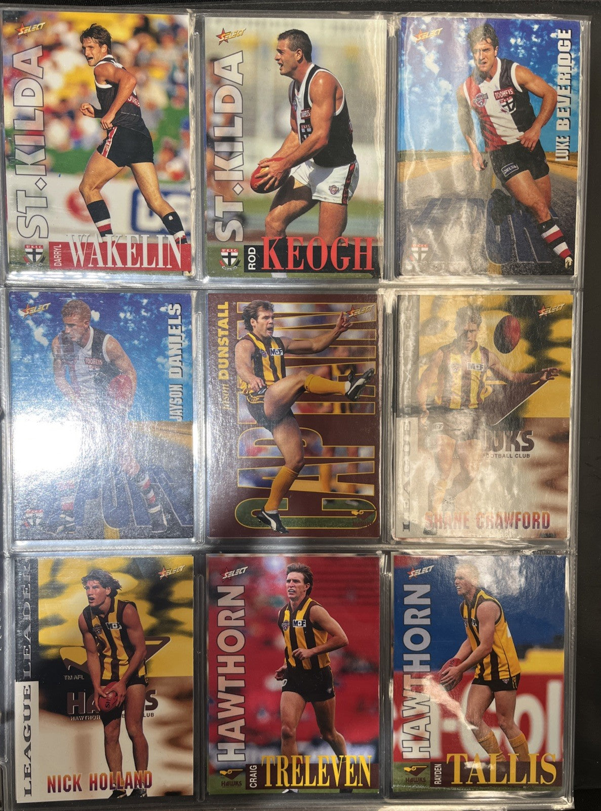 1996 Select AFL Series 1 & 2 Complete Set 1-400 In Folder5