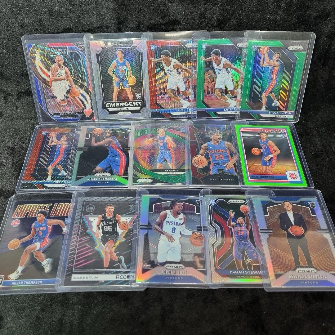 NBA Detroit Pistons MASSIVE Numbered/Rookie/Patch/Insert Card Lot X 33 2008-20251