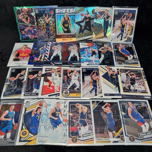 NBA Nikola Jokic Bulk Card Lot X 26 Insert/ Base 2018-2025 Denver Nuggets0