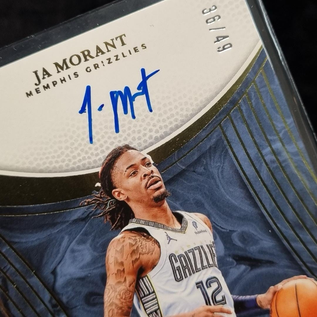 NBA Ja Morant Auto /49 2024-25 Panini Immaculate Signatures Auto Grizzles SP2