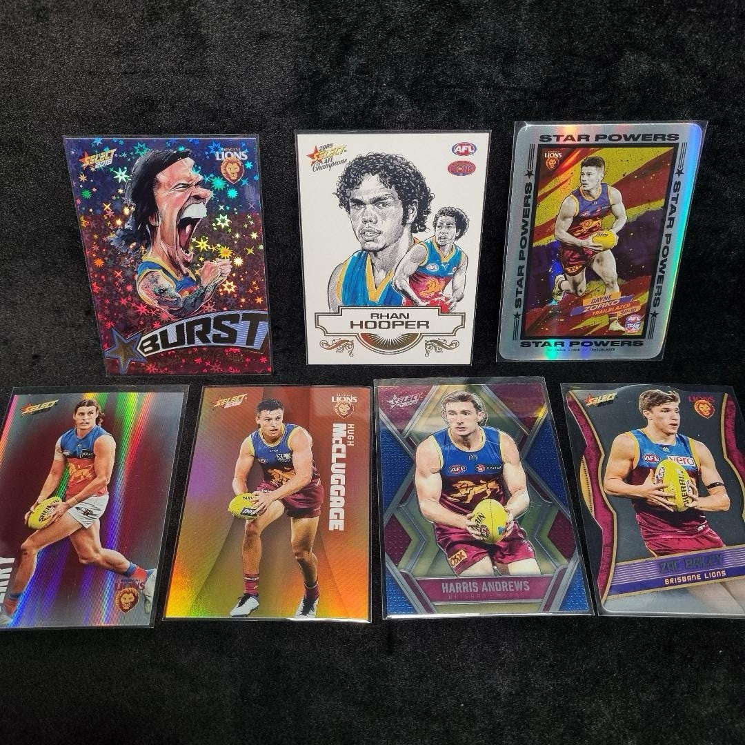 AFL Brisbane Lions Inserts/ Numbered Card Lot X 26 Aussie Rules Premiers 5