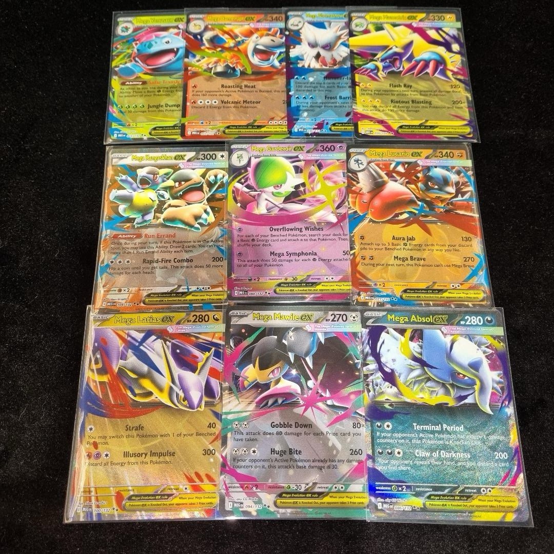 Pokémon Mega Evolution Bundle Bulk Lot Of 10 Rare Cards English TCG 20250
