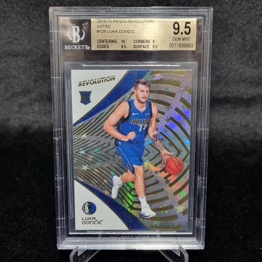 2018-19 Luka Doncic Rookie RC BGS 9.5 Gem Mint Panini Revolution Astro #1280