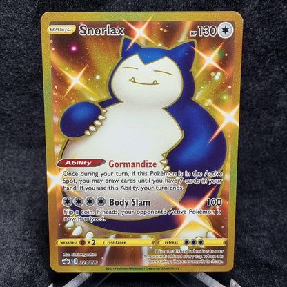 Pokémon TCG - Snorlax (Secret) 224/198 SWSH06 Chilling Reign Secret Rare English0