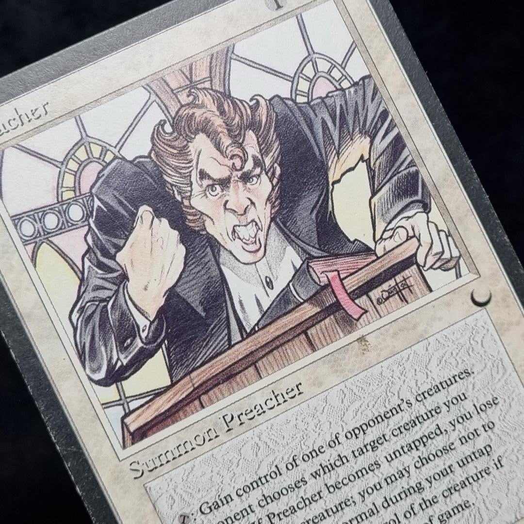 Magic the Gathering: Preacher MTG TCG English 1994 Quinton Hoover2