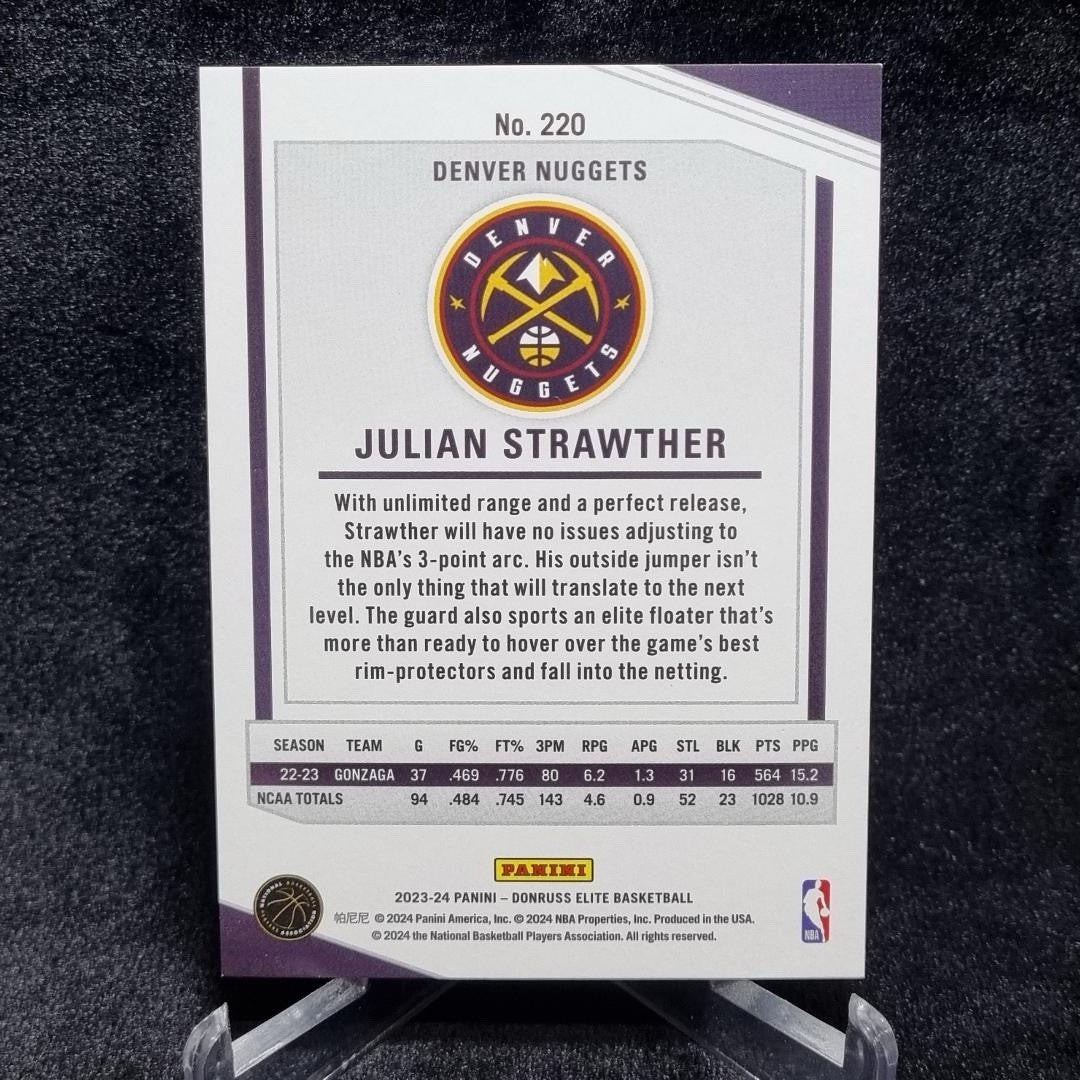 2023 Donruss Elite Julian Strawther RC Hyper Red International Rookie /88 #2201