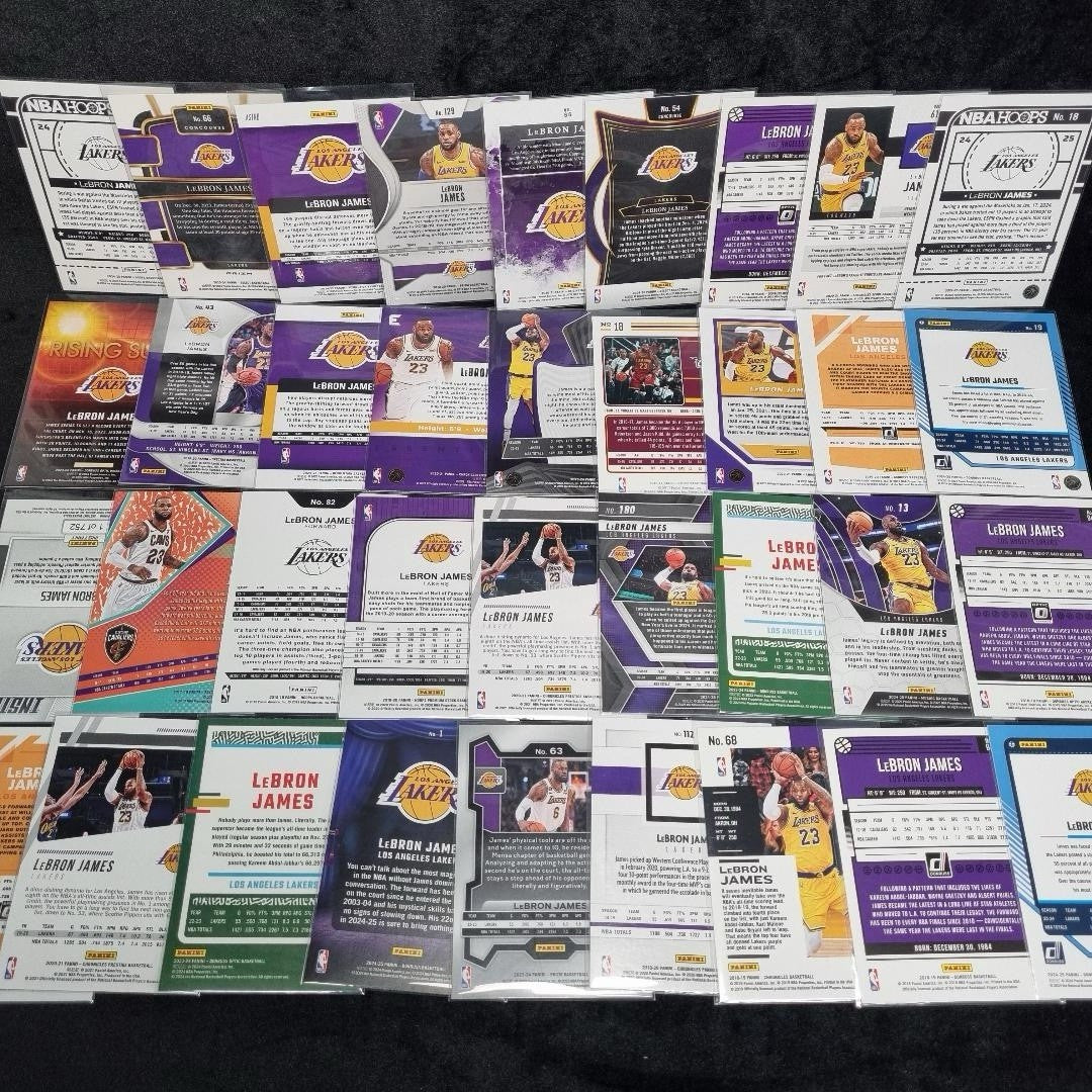 NBA LeBron James Card Lot X 36 Insert/Base Lakers & Cavs 2018-2025 Basketball1