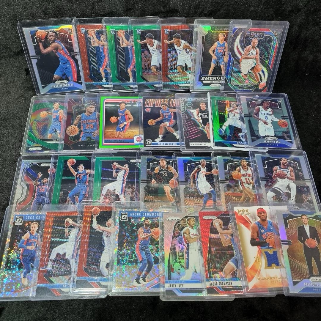 NBA Detroit Pistons MASSIVE Numbered/Rookie/Patch/Insert Card Lot X 33 2008-20250