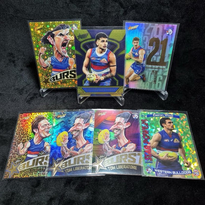 AFL Western Bulldogs Insert/ Numbered Card Lot X 7 Trading Cards0
