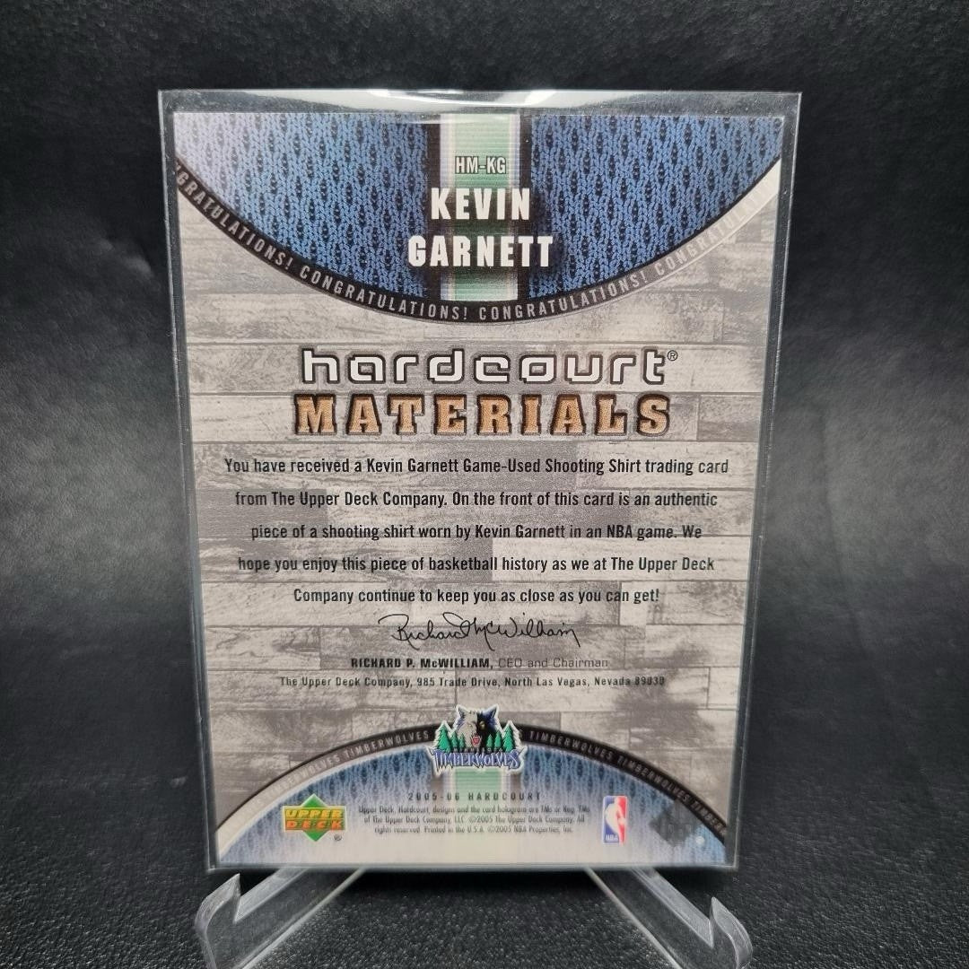 NBA Kevin Garnett Rookie And Game-Used Memorabilia Card Bundle X 2 1996-20065