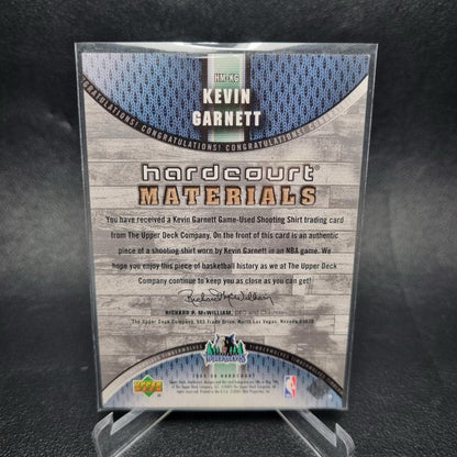 NBA Kevin Garnett Rookie And Game-Used Memorabilia Card Bundle X 2 1996-20065