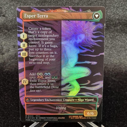 Magic the Gathering Terra, Magical Adept (Borderless) Final Fantasy Foil MTG TCG1