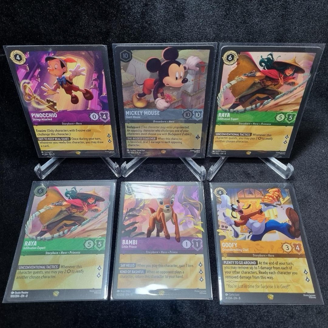 Disney Lorcana TCG Reign Of Jafar Playable Legendary Card Lot X 60