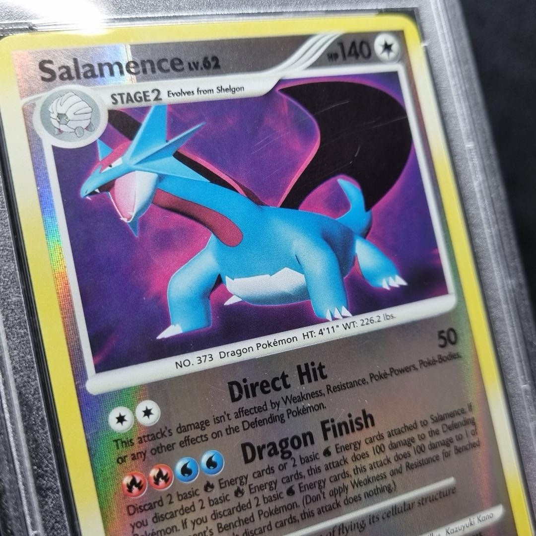 2007 Pokemon Salamence Diamond & Pearl Secret Wonders Rev Foil PSA 92