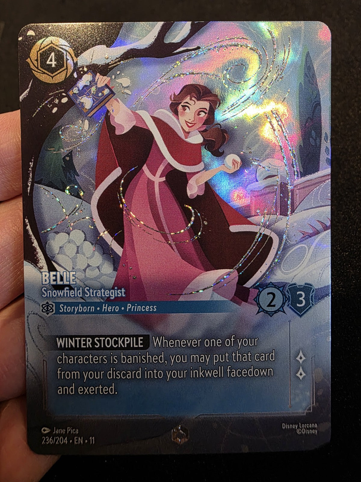 Lorcana Belle, Snowfield Strategist EN-11 Enchanted3