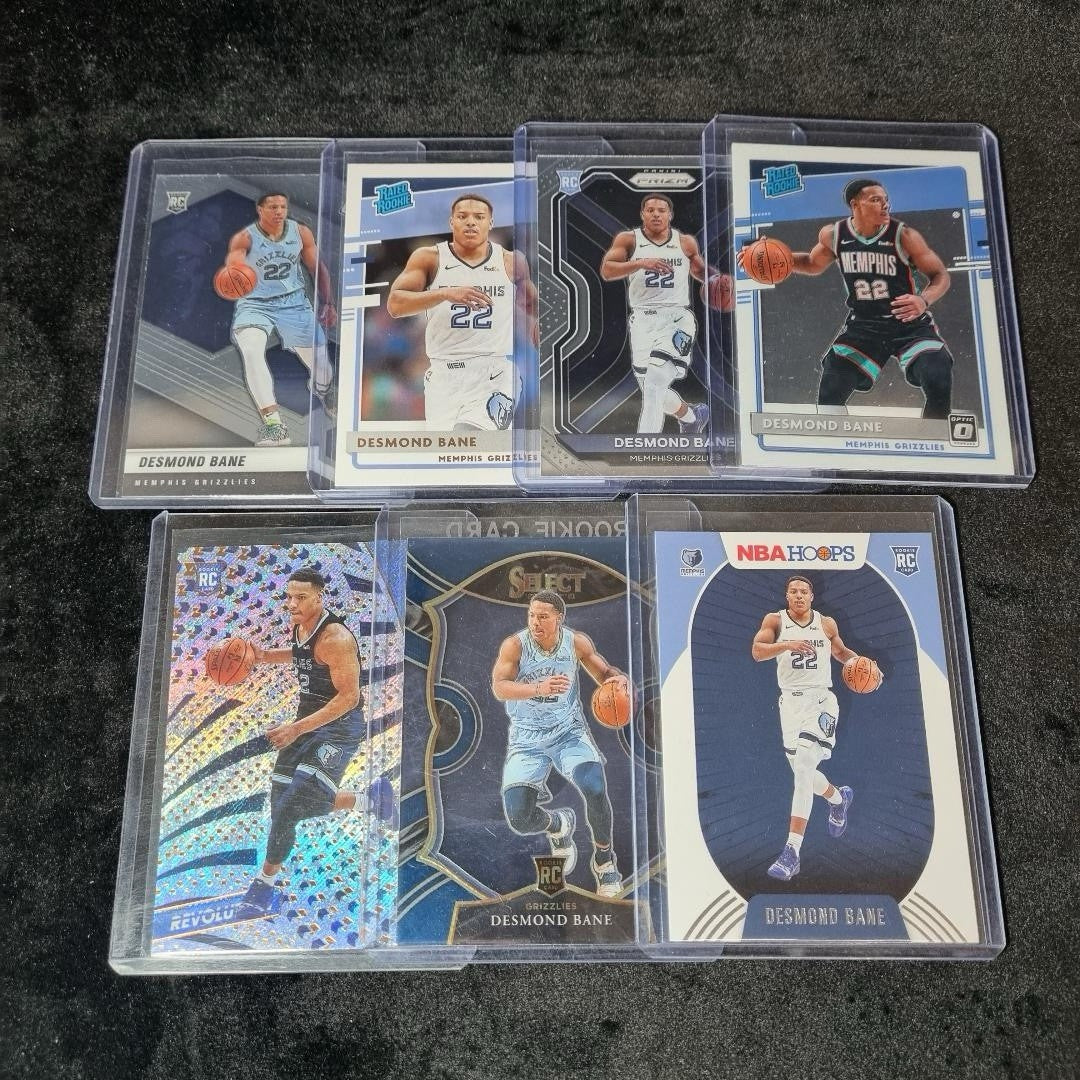 NBA 2020-2021 Desmond Bane Rookie Card Bundle X 7 Panini Memphis Grizzlies0