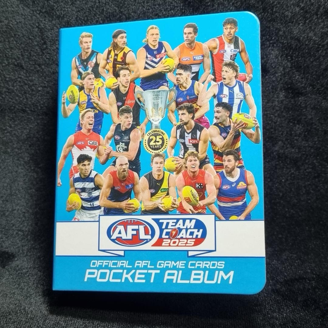AFL 2025 Pocket Album Carlton Blues Ft Patrick Cripps Cards Team Coach Game Card0