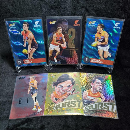 AFL GWS Giants Insert/ Numbered Card Lot X 6 Trading Cards0
