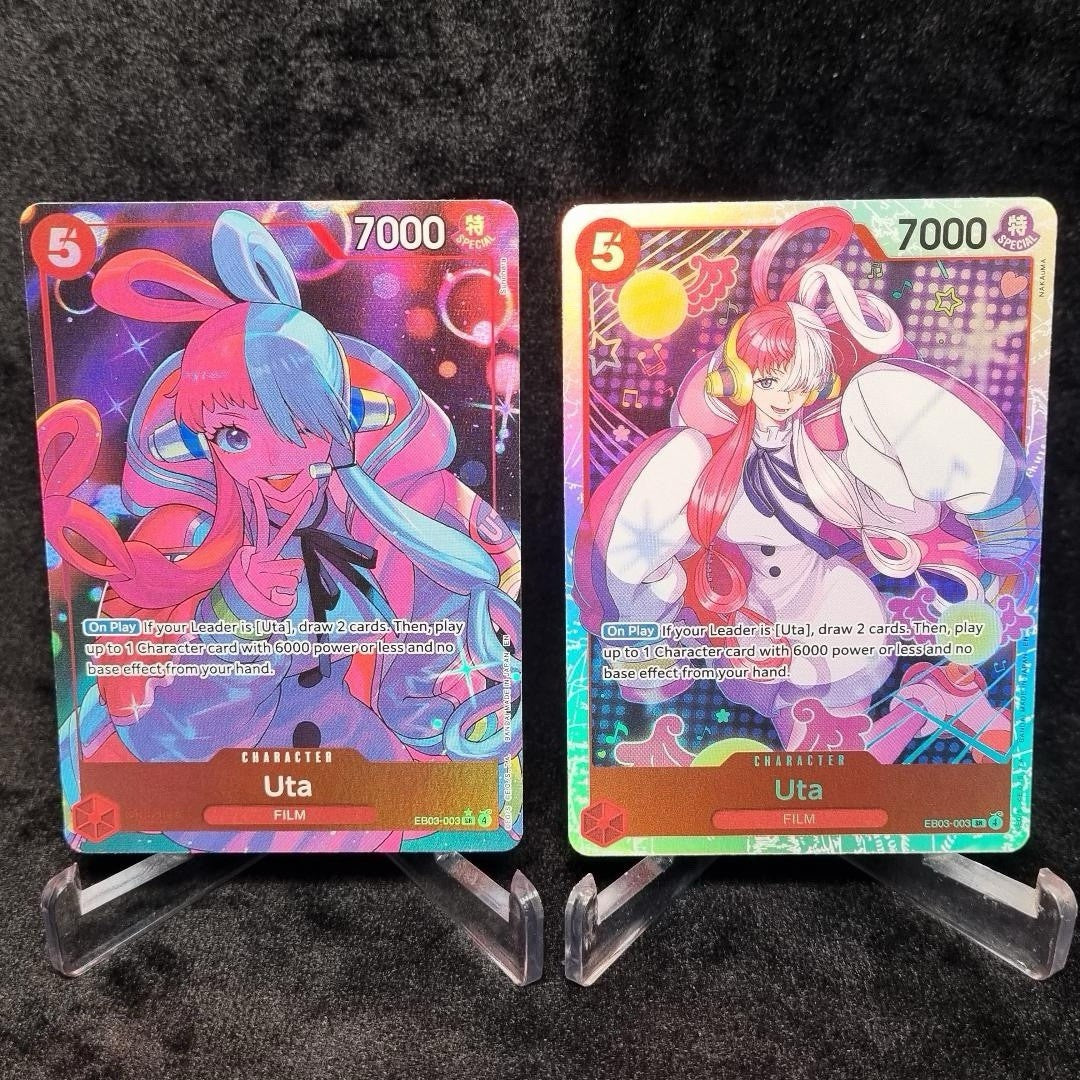 One Piece TCG EB03 Uta Alt Art/ Super Rare Bundle X 2 Heroines Edition English0