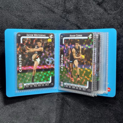 AFL 2025 Pocket Album Carlton Blues Ft Patrick Cripps Cards Team Coach Game Card4