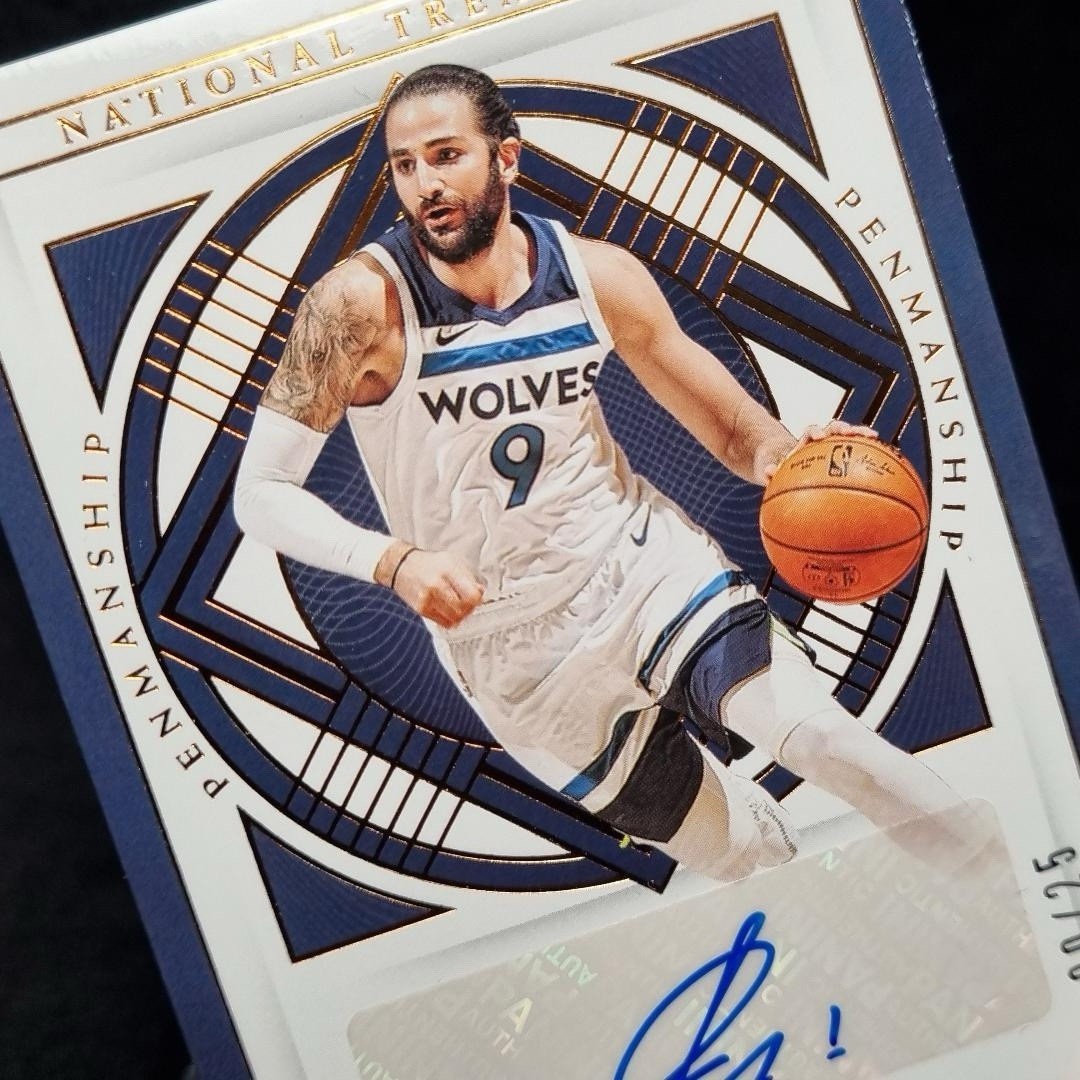 NBA Ricky Rubio Penmanship Autograph /25 National Treasures Panini 2020-212