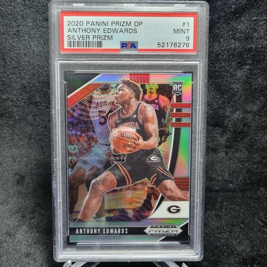 NBA 2020 Anthony Edwards Rookie Silver Draft Picks PRIZM #1 Panini PSA 90