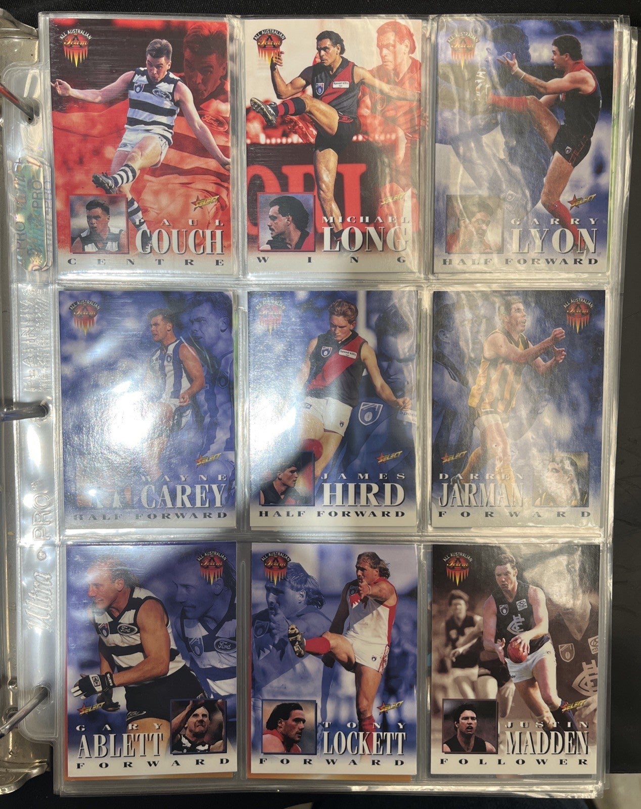 1996 Select AFL Series 1 & 2 Complete Set 1-400 In Folder3