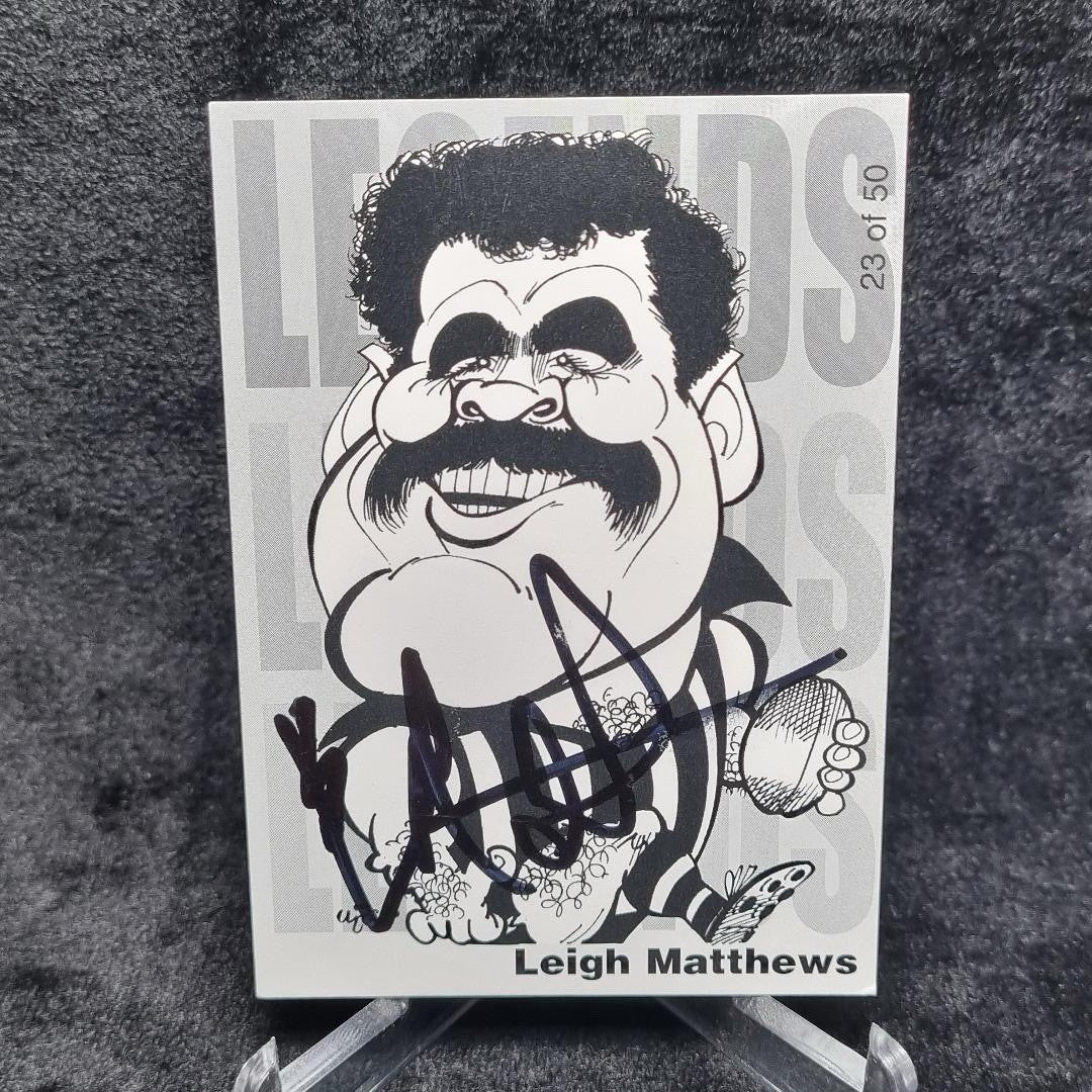 AFL Leigh Matthews Signed 2004 AFL WEG'S Footy Legends Hawthorn Hawks0