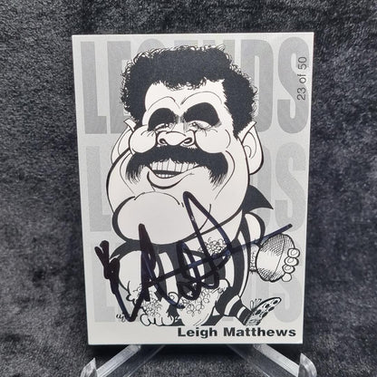 AFL Leigh Matthews Signed 2004 AFL WEG'S Footy Legends Hawthorn Hawks0