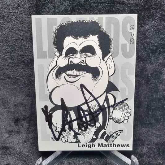 AFL Leigh Matthews Signed 2004 AFL WEG'S Footy Legends Hawthorn Hawks0