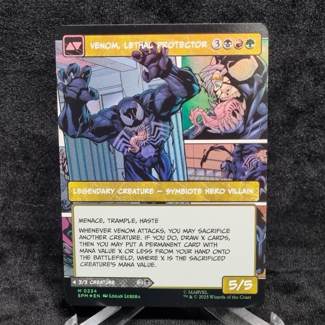 Magic The Gathering Eddie Brock FOIL Showcase Borderless Marvel Spider-Man1