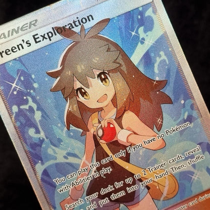 Pokémon Green's Exploration Full Art Trainer 2019 TCG English 209/2144