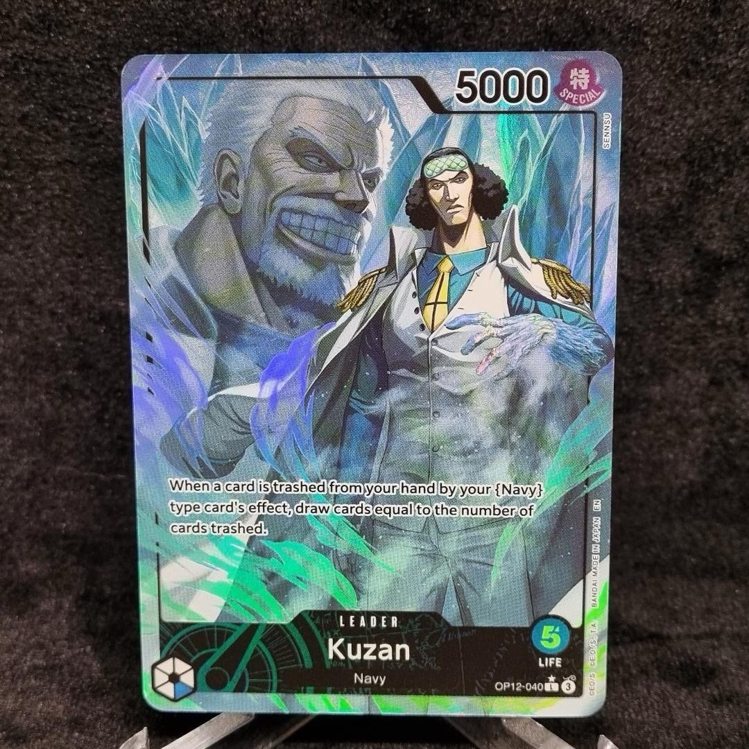 One Piece TCG Kuzan OP12-040 Alt Art Leader Legacy Of The Master English0