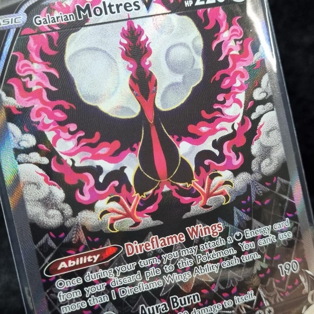 Pokemon TCG Galarian Moltres V 177/198 Chilling Reign Alternate Full Art Promo2