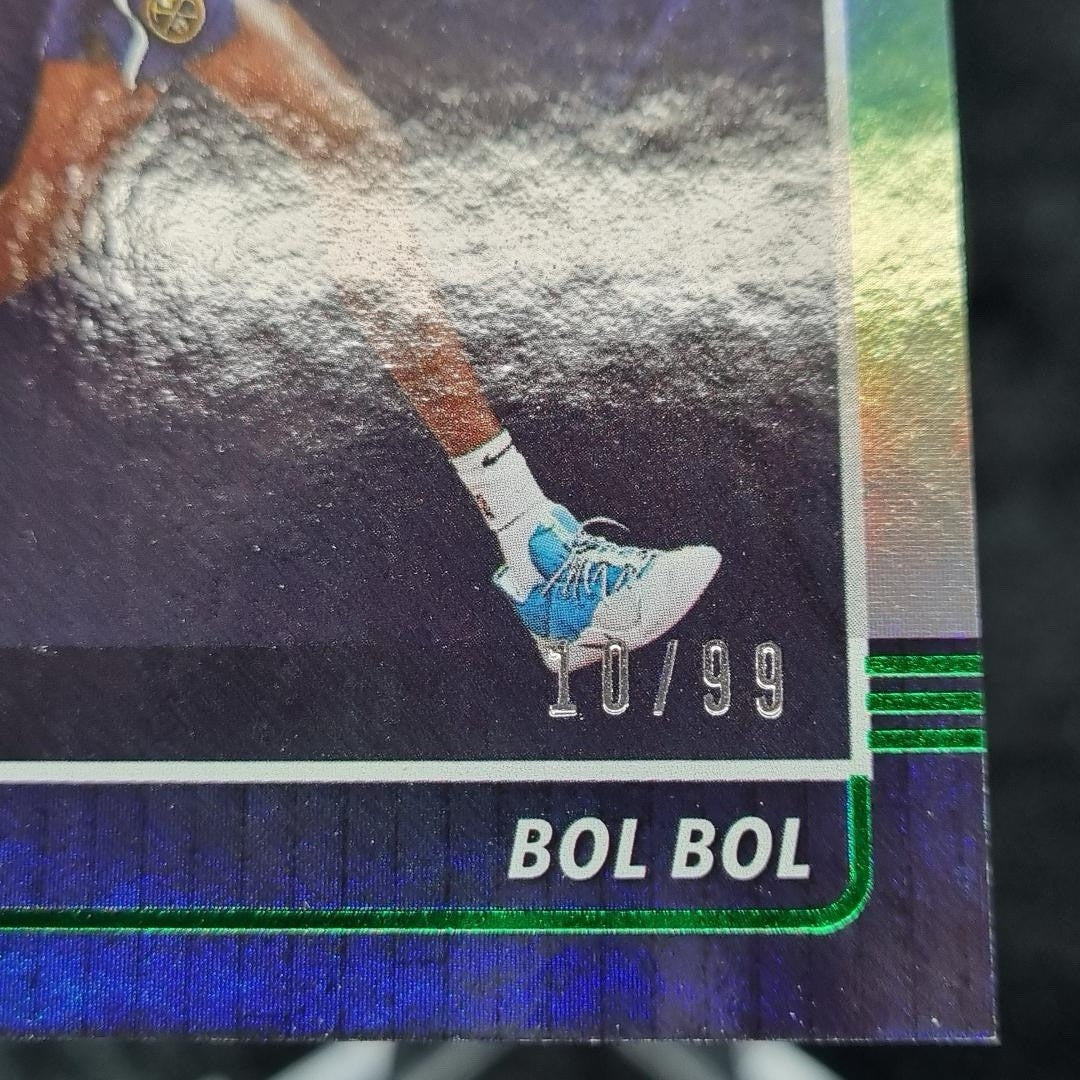 2019-20 NBA Bol Bol Rookie 10/99 Jersey Match #233 Panini Hoops Green2