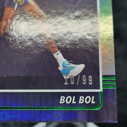 2019-20 NBA Bol Bol Rookie 10/99 Jersey Match #233 Panini Hoops Green2