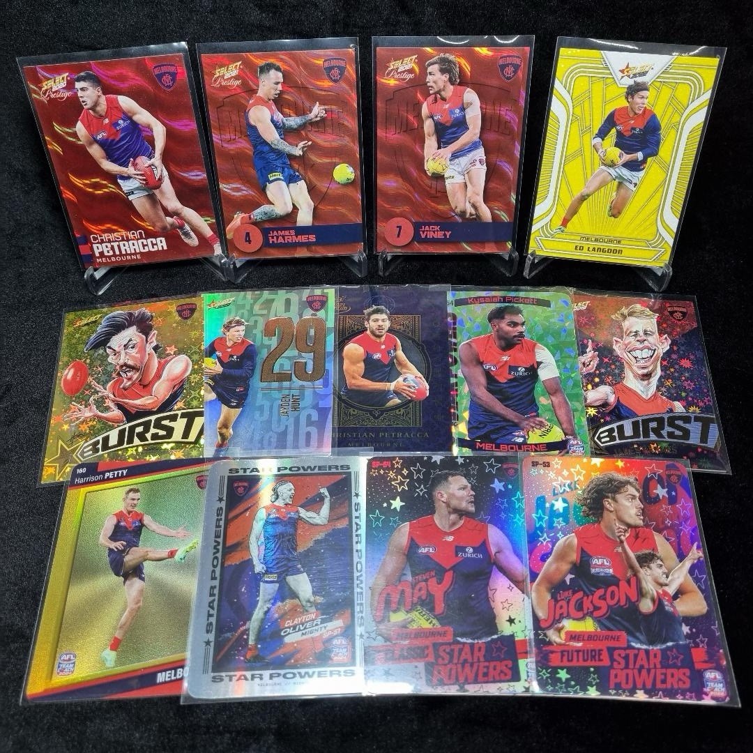 AFL Melbourne Demons Insert/ Numbered Card Lot X 13 Trading Cards0