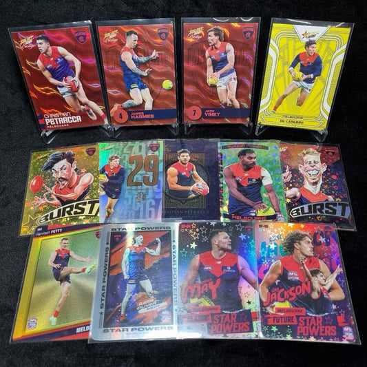 AFL Melbourne Demons Insert/ Numbered Card Lot X 13 Trading Cards0