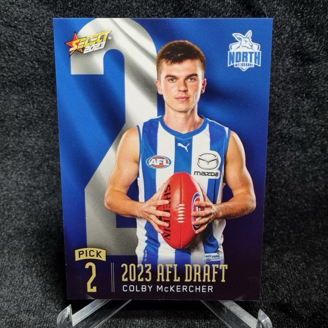 AFL 2023 Colby McKercher Draft Pick #2 /369 Select North Melbourne0