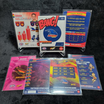 AFL Adelaide Crows Insert/ Numbered Card Lot X 7 Trading Cards1