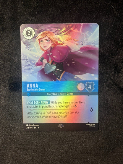 Anna - Braving the Storm (Epic) [EN9 - 218/204] Holofoil Disney Lorcana TCG0