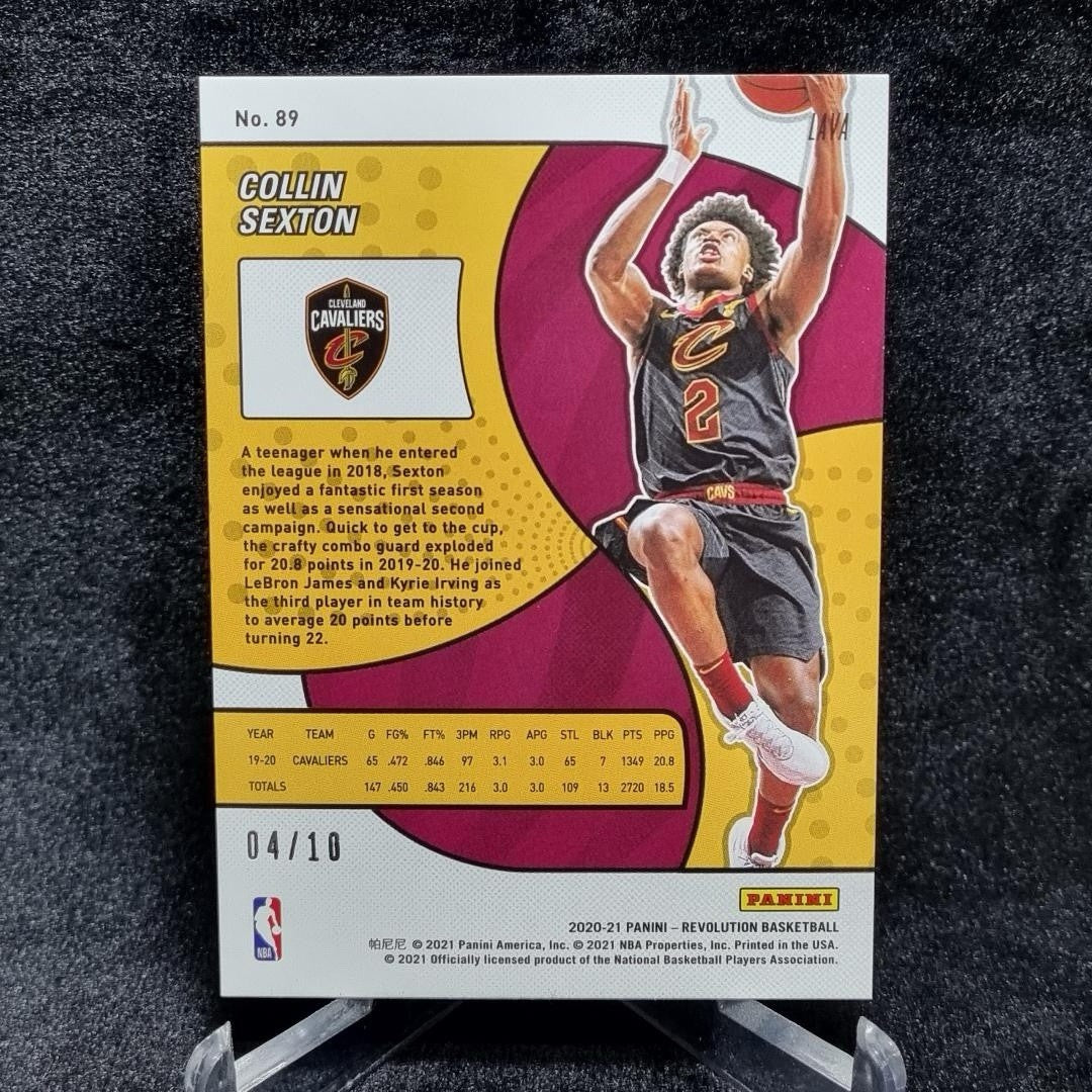 NBA 2020-2021 Collin Sexton /10 PANINI Revolution Gold Insert Cleveland Cavs1