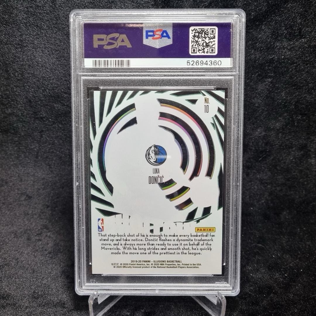 2019 NBA Luka Doncic Mystique Orange, Green & Blue PSA X 3 Bundle Panini5