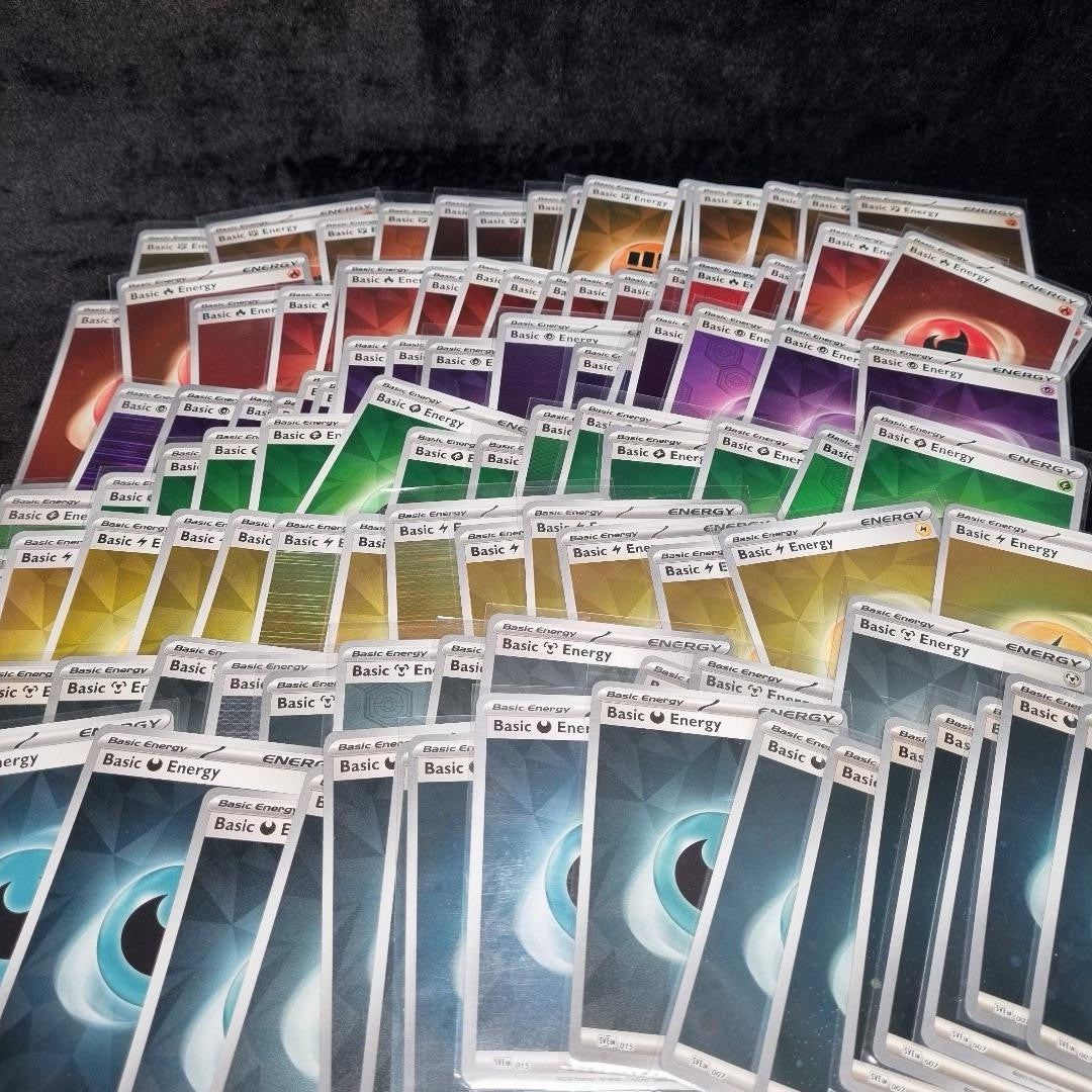Pokémon Holo Basic Energy Bulk Card Lot X 143 All Types TCG From Multiple Sets2
