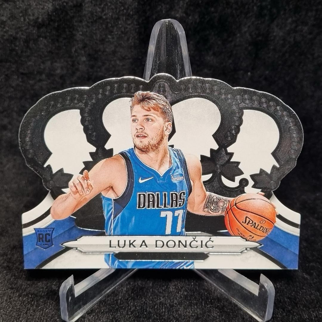 NBA 2018-19 Luka Dončić Panini Crown Royale #63 Rookie RC Die-Cut Dallas Mavs0