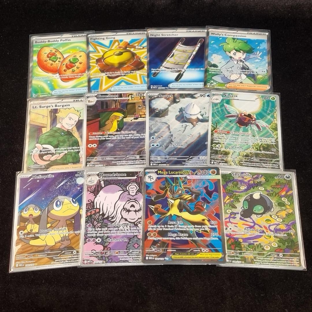 Pokémon Mega Evolution English Illustrator Art Rare Bundle X 120