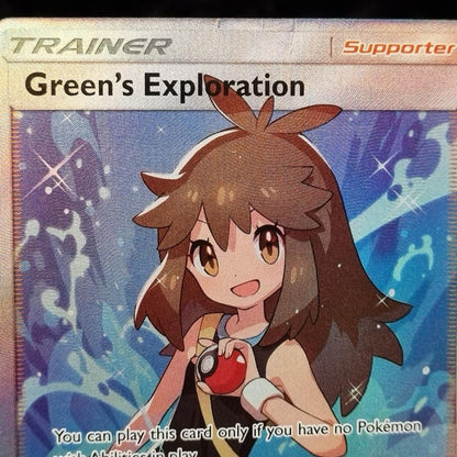 Pokémon Green's Exploration Full Art Trainer 2019 TCG English 209/2142