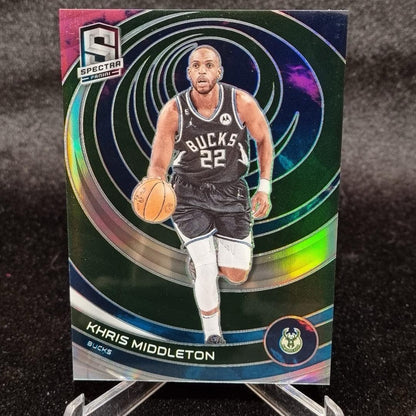 2022-23 Panini Spectra Khris Middleton 1/1 One of One Nebula Milwaukee Bucks0