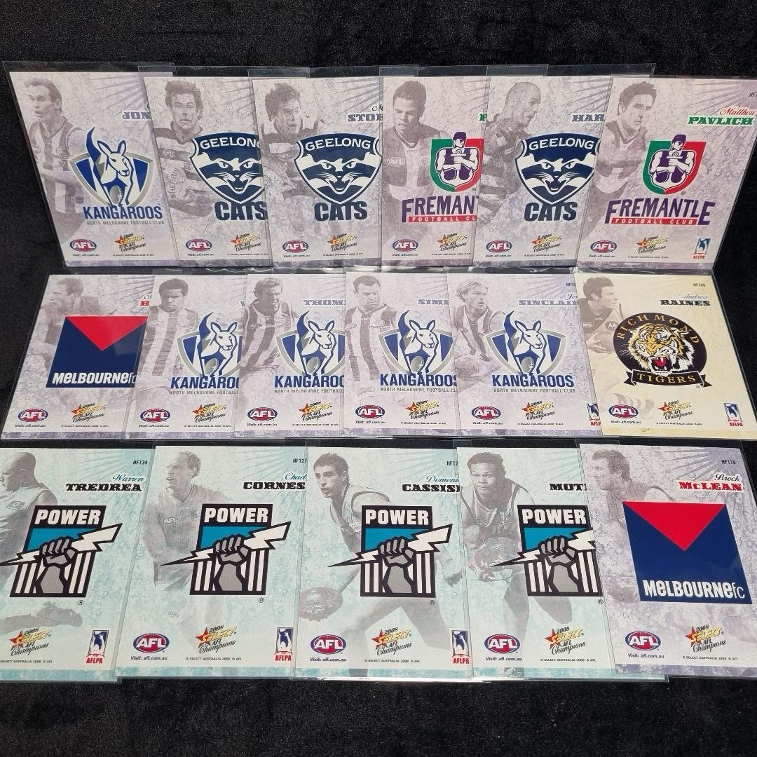 AFL Select 2008 Champions Holographic Card Lot X 17 Aussie Rules1